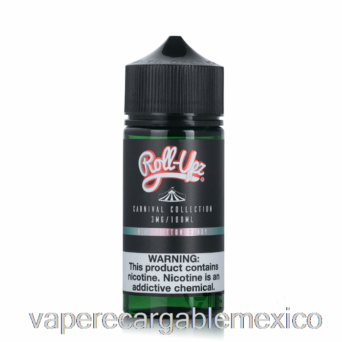 Vape Recargable Carnaval - Algodon De Azucar Azul Por Jugo Roll-upz - 100ml 3mg